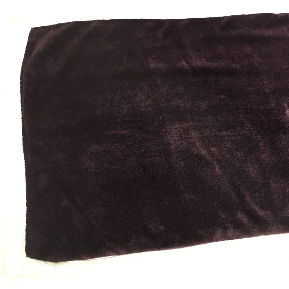 UGG King Pillow Shams Purple Sherpa Fleece Pillow Case Bedding